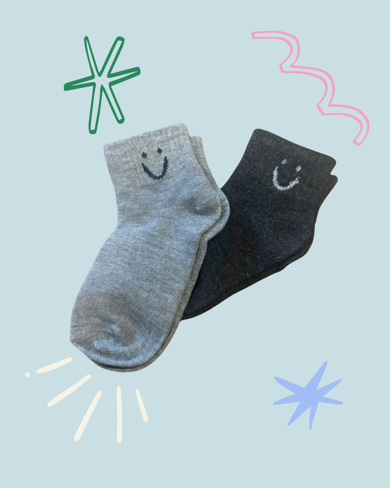 Smiley Socks 2PK