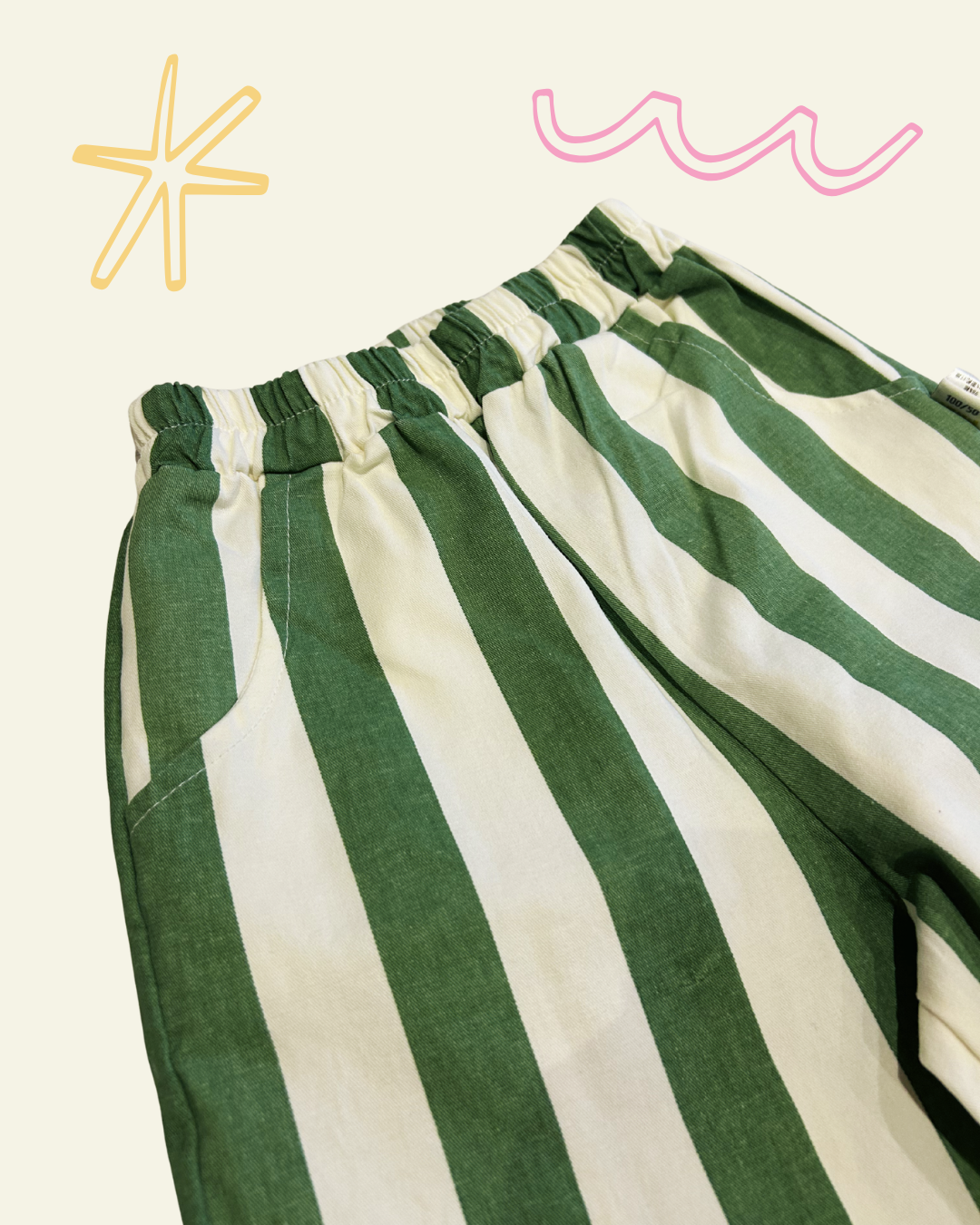 Green Striped Trousers