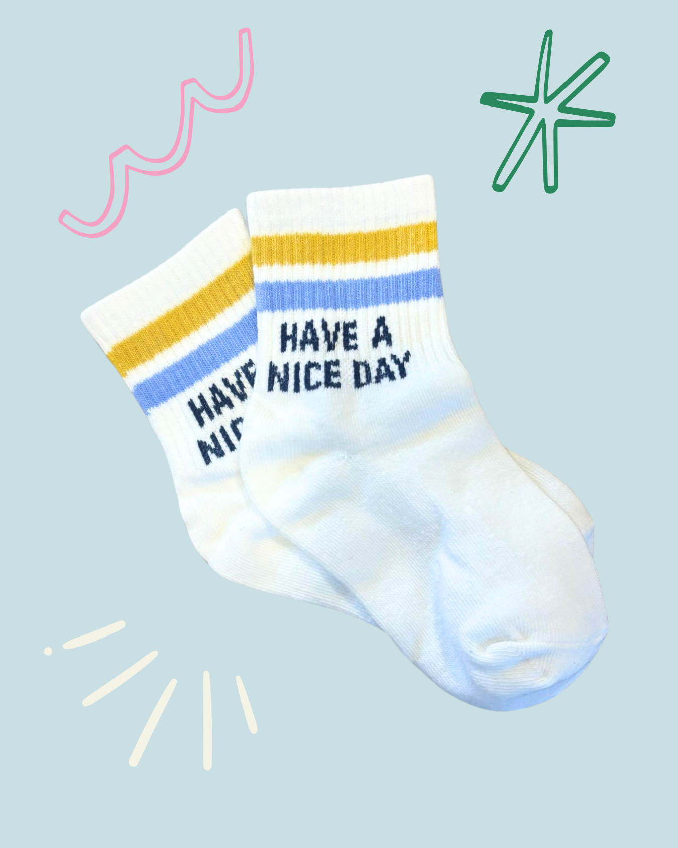 Have a Nice Day Sock