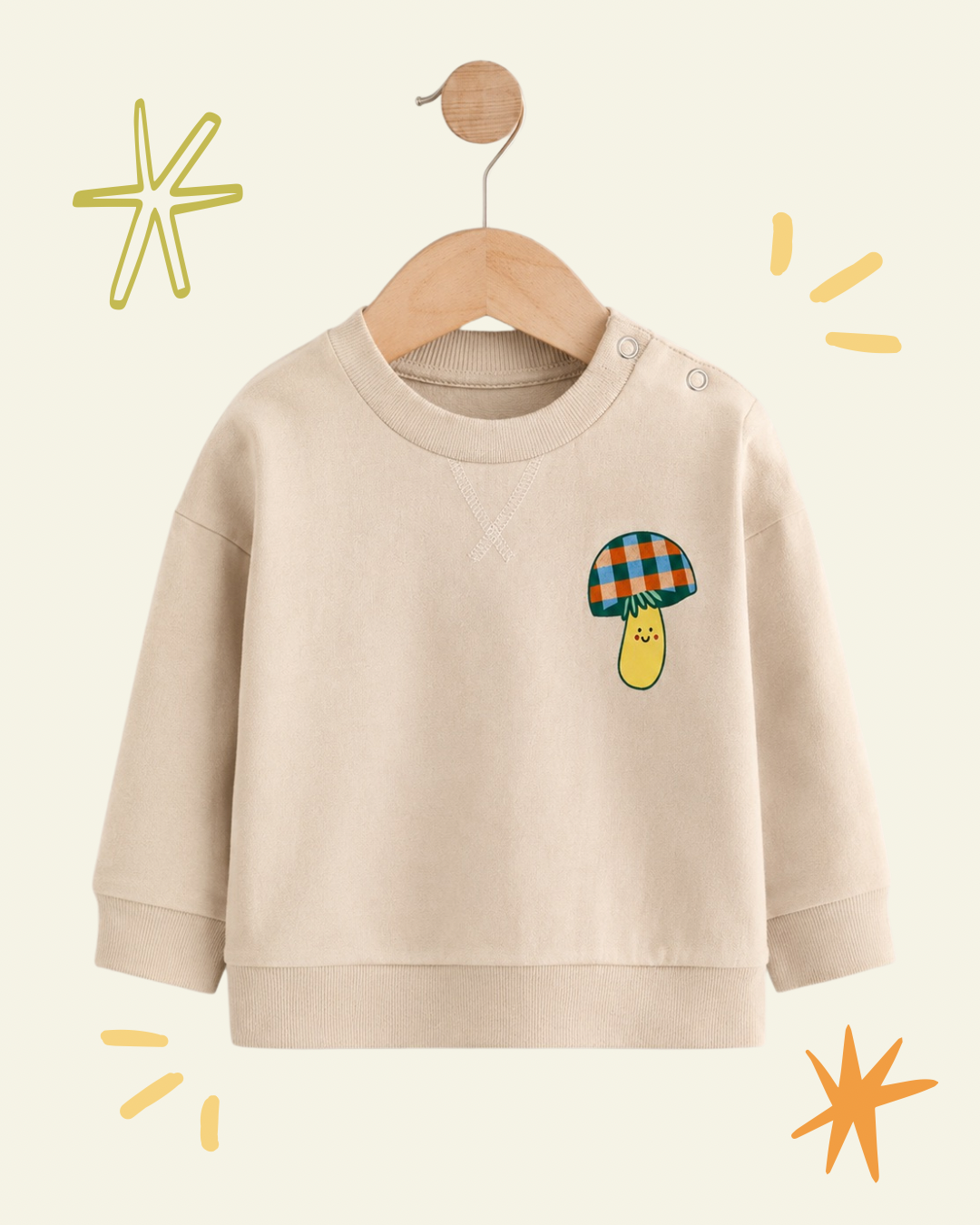 Gingham Toadstool Sweatshirt - PRESALE