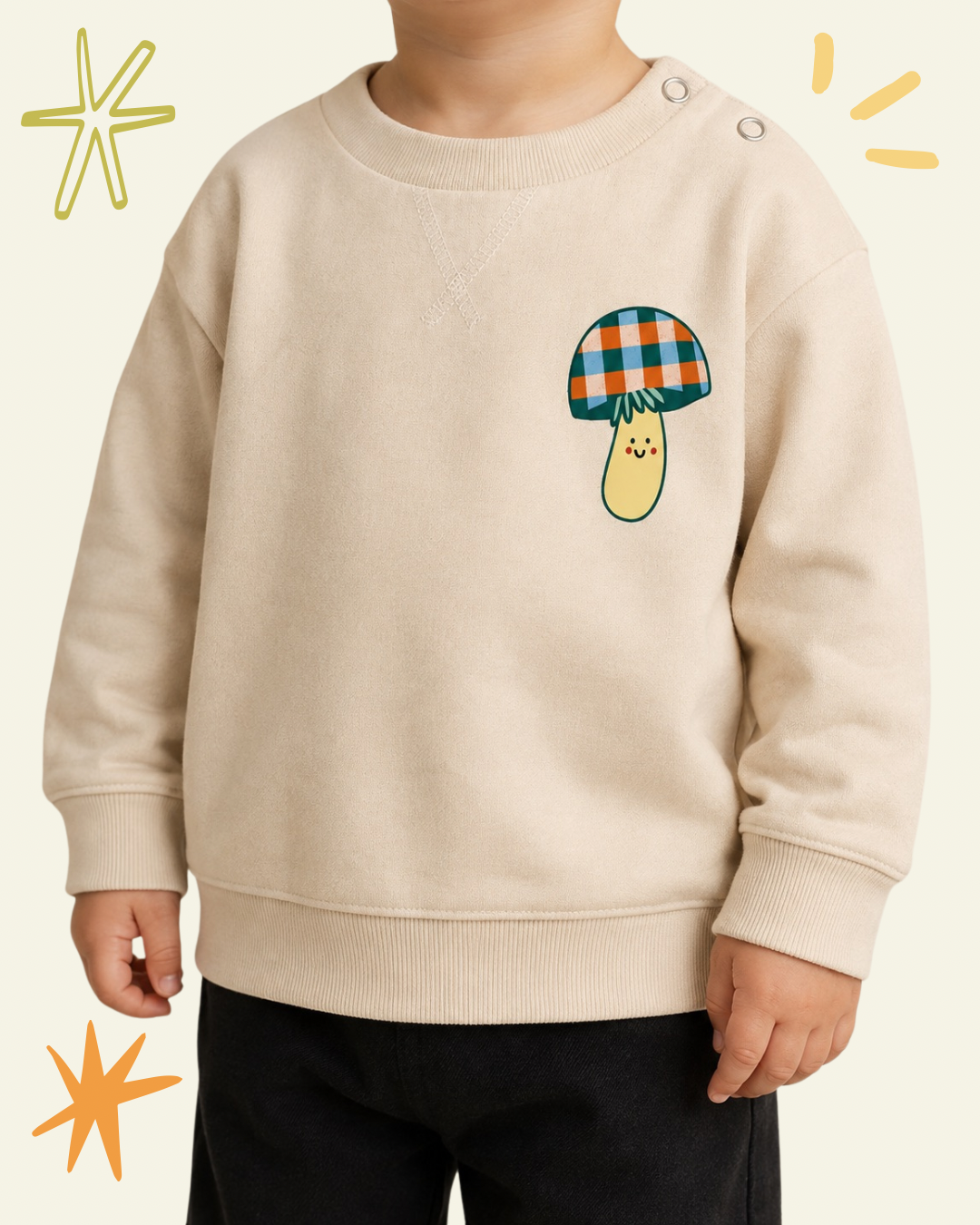 Gingham Toadstool Sweatshirt - PRESALE