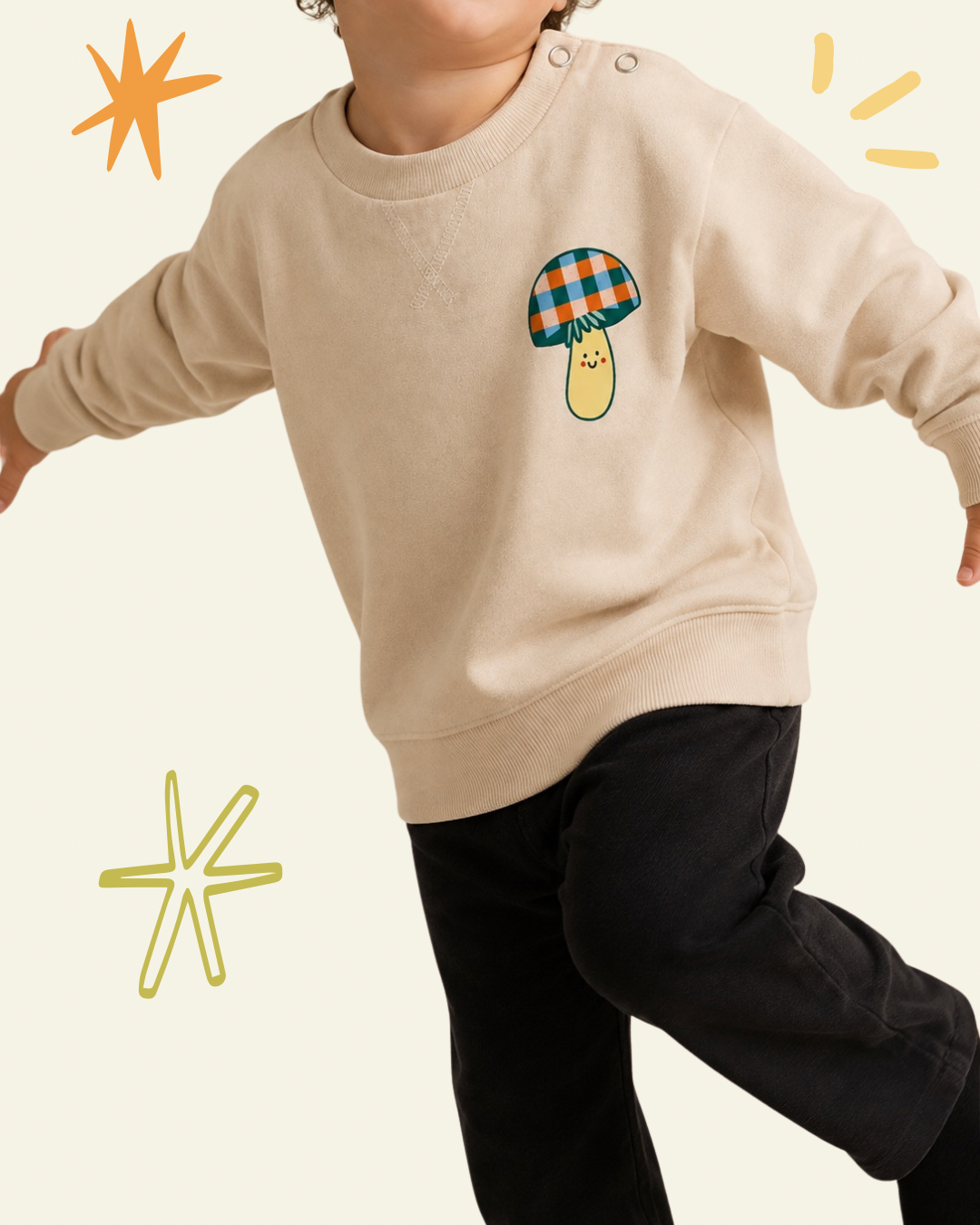 Gingham Toadstool Sweatshirt - PRESALE