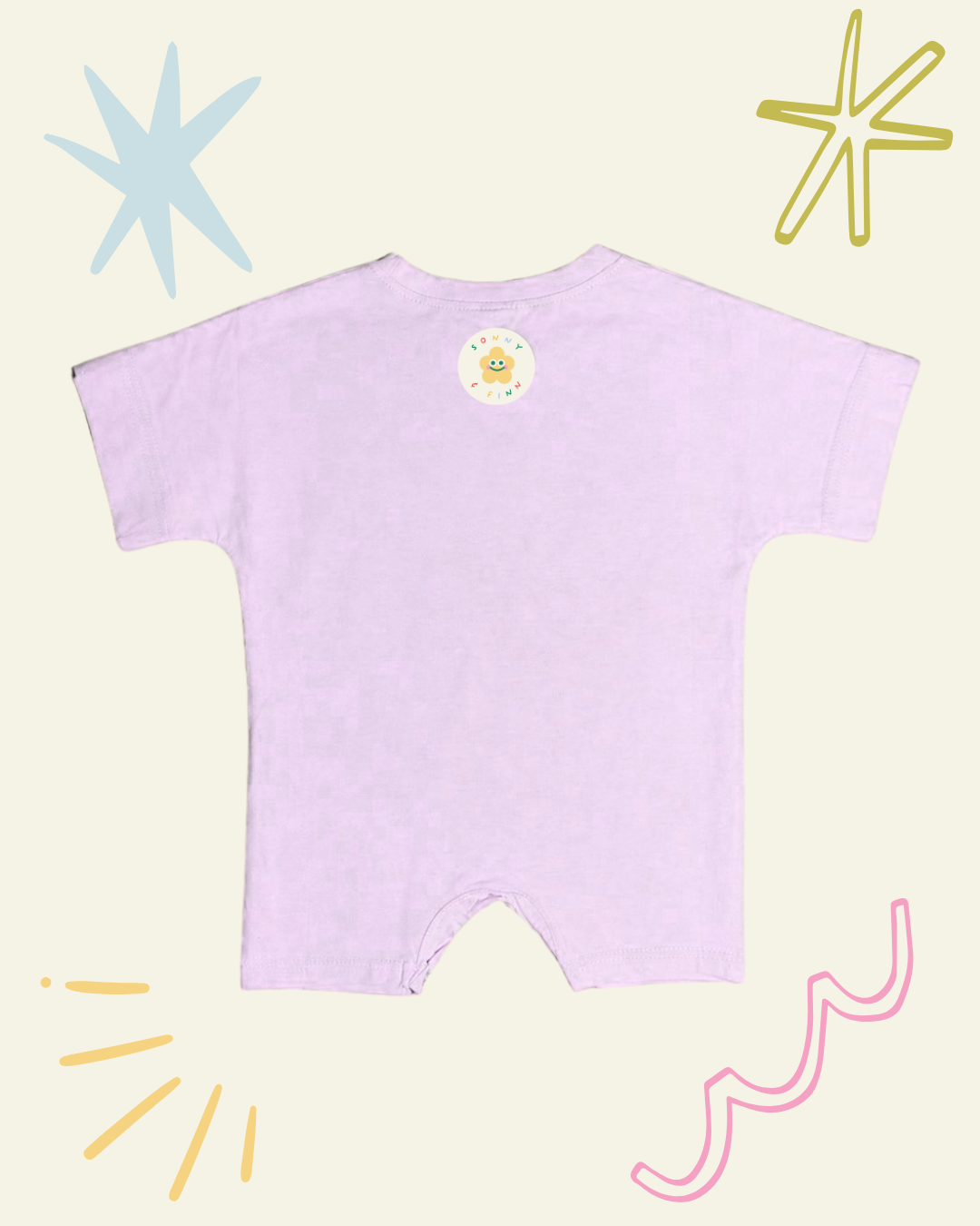 Fruit Salad Romper Pink