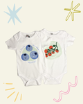 Baby Vests Fruit & Veg 2 Pack