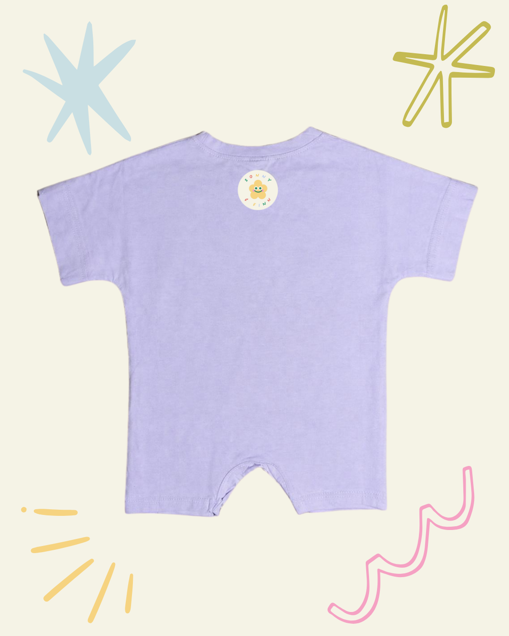 Fruit Salad Romper Lilac